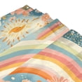 thumbnail image 3 of Yayeee Shower Curtain with Hooks 72"x72" Waterproof Fabric Bathroom Hanging Decor, Beige Rainbow Clouds, 3 of 5