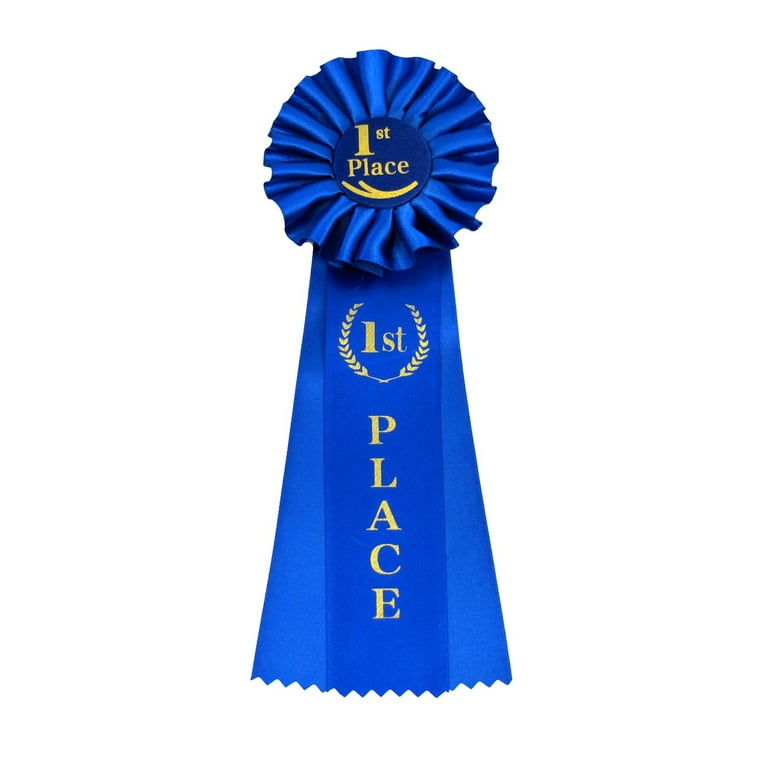 Amscan Winner Pin On Rosette Award Ribbons 6 Blue Pack Of 12 Ribbons -  Office Depot