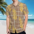 thumbnail image 5 of High Quality Hawaiian Shirts for Men Short Sleeve Aloha Beach Shirt Floral Summer Casual Button Down Shirts Blouses BZZF3B, 5 of 7