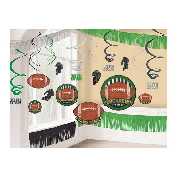 Amscan Game Time - Decorative set - black, silver, green, brown