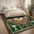 thumbnail image 3 of ODIKA Large Athletic Badge Motif Numbers Frame Soccer Plate Pennant Field Flowing Non-Slip Chair-Friendly for Dining Room, Office, Lounge, 3 of 7