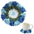 thumbnail image 5 of tasrioml Flower Weave Coaster Anti Slip Cup Holders Placemats Decorative Crochet Lily of The Valley Drink Mat Reusable Table Mat Cuisine Accessoires, 5 of 8