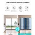 thumbnail image 4 of Window Privacy Film Anchor Stripe Stained Glass Window Film Decorative Sun Block Window Cover Navy Blue Nautical Coastal White Sea Window Clings Static Adhesive Sticker for Bathroom 23.6"x59", 4 of 7