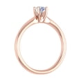 thumbnail image 2 of 1/4 Carat 4-Prong Set Solitaire Diamond Engagement Ring Band in 10K Rose Gold (Ring Size 7), 2 of 5