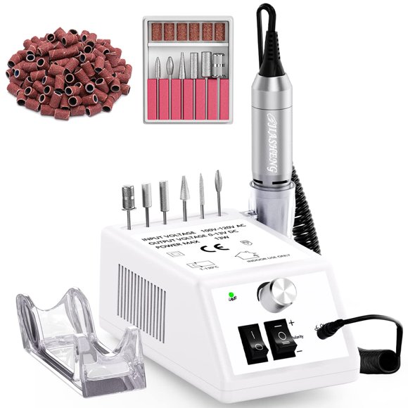 Taladro de uñas Jiasheng Professional 20000 rpm eléctrico blanco
