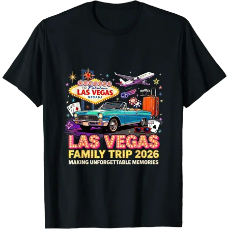 Las Vegas Nevada Vacation Trip 2026 Gambling Souvenir T-Shirt, Unisex T-Shirt
