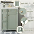 thumbnail image 4 of 24-Inch Bathroom Vanity Cabinet with Ceramic Sink, 2 Drawers, 1 Door, 4 of 9