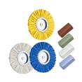 thumbnail image 3 of Juego de pulidoras de vías respiratorias de 8 pulgadas, repuesto de piezas de pulido medio naranja para amoladora de banco con 4 de, 3 of 8