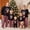 Black, variant on Nibbcoa Christmas Matching Family Pajamas Set Long Sleeve Tops with Plaid Pants winter Sleepwear