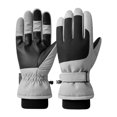 thumbnail image 3 of SUXIAN Women's Ski Gloves Winter Warm Riding Touchscreen - Outdoor Ski Gloves Light Gray One Size, 3 of 3