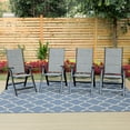 thumbnail image 1 of Sophia & William Set of 4 Patio Folding Chairs Aluminium Frame Reclining Chairs, 1 of 6