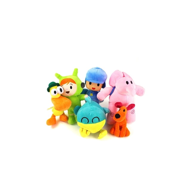 Kit de peluches Pocoyó Gang, 6 piezas, BANDAI Original