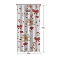 thumbnail image 5 of Red Christmas Gingerbread Man Pattern Shower Curtain 36"x72" ,Bathroom Decorative Shower Curtains Set with 12 Hooks,Modern Waterproof Washable Shower Curtain, 5 of 6