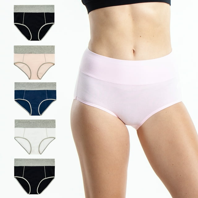 Emprella High Waisted Underwear for WomenBrief PantiesUnderwear Plus