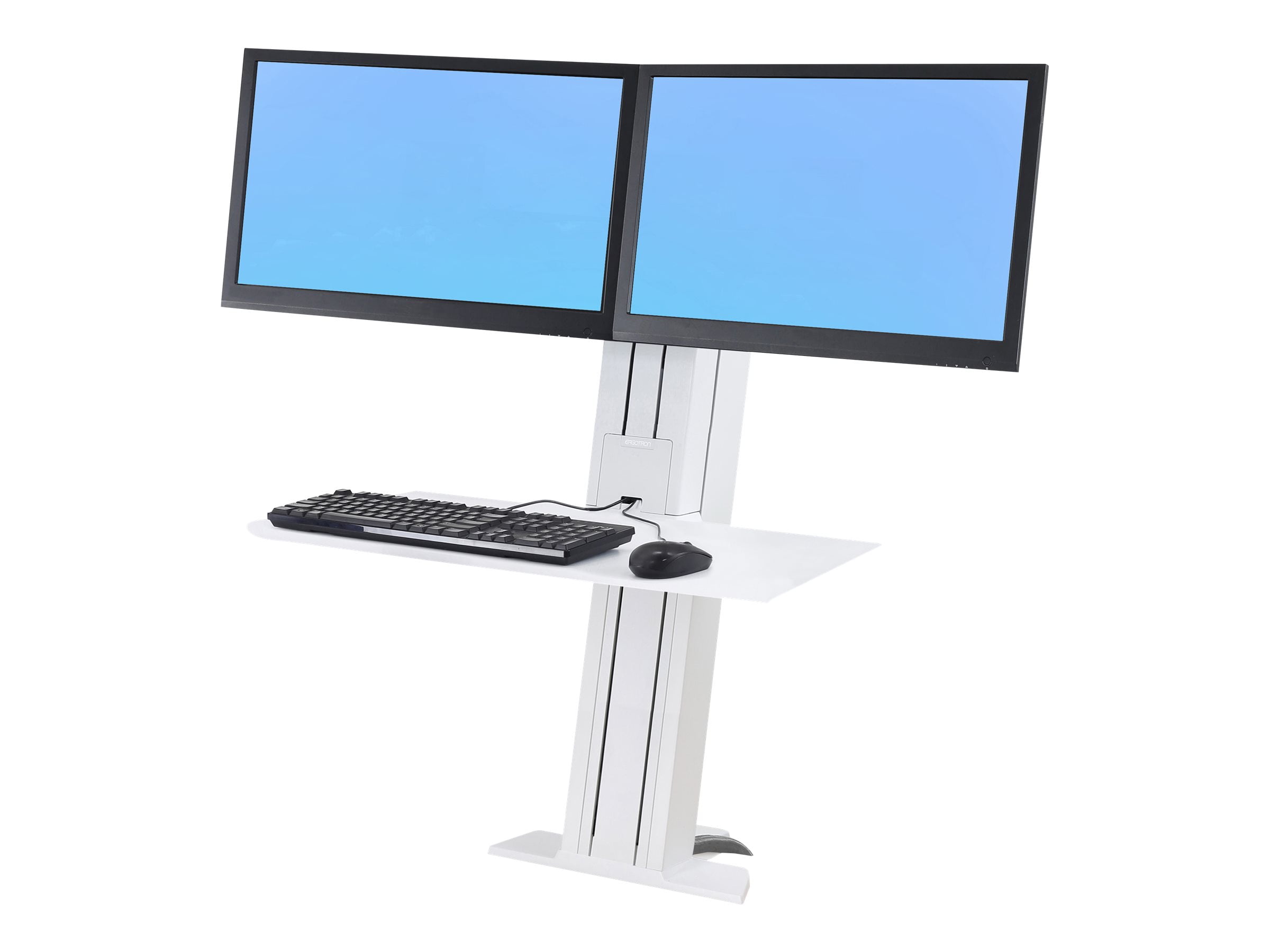 Ergotron WorkFit-SR Dual Sit-Stand Workstation - Stand (desk Clamp ...