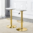 thumbnail image 2 of Noble House 2-Piece Adjustable Bar Stools Set,360°Swivel,Gold, 2 of 10