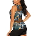 thumbnail image 3 of Balery Realistic Cute Sea Turtle Camiseta sin mangas estampada ligera para mujer, tops de entrenamiento sin mangas, camisetas de yoga transpirables de secado rápido.-Large, 3 of 7