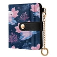 thumbnail image 2 of Small Wallet For Women Bifold Leather Pocket Coin Credit Card Holder With RFID Blocking Axolotls Swimming, 2 of 6