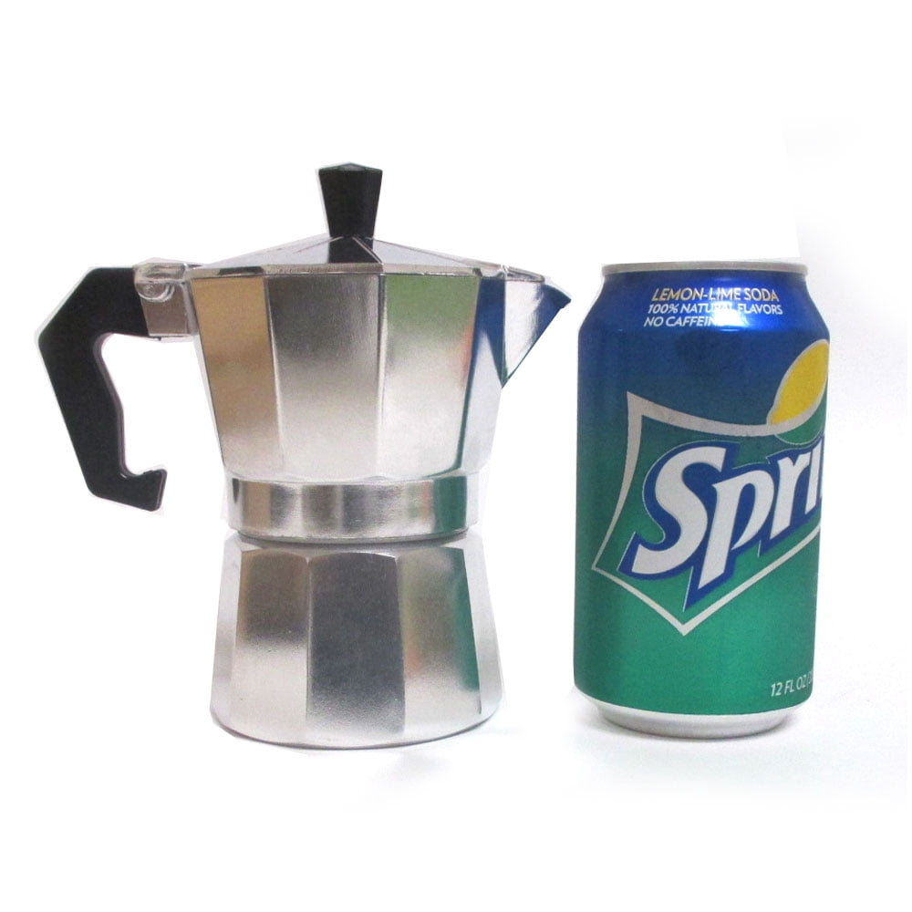 AllTopBargains 3 -Cup Stovetop Espresso Coffee Maker Pot - Walmart.com