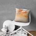 thumbnail image 5 of Watercolor Pastel Abstract Grunge with Paint Splatter Orange and Blue Throw Pillow Covers 18 X 18 Inch, Set Of 2, Linen Study Sofa Cushion Cover Indoor Living Room Home Decor, 5 of 7