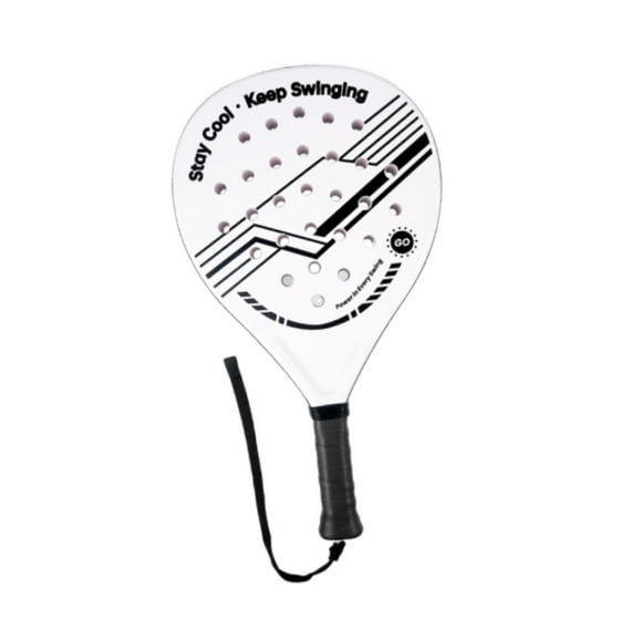 Raqueta de pádel, raqueta de tenis de playa, núcleo EPE, raqueta de pádel, agarre antideslizante PP Blanco