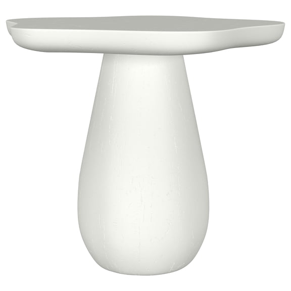 Perth 17-inch Side Table with Cloud-Shaped Top Off White