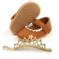 thumbnail image 2 of Infant Baby Girls Shoes Non-Slip Princess Dress Mary Jane Flats with Hairband Toddler First Walker Baby Sneaker Shoes, 2 of 5