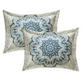thumbnail image 5 of Chic Home Elmaz 8-Piece Reversible Paisley Quilt Set, King, Blue, 5 of 7
