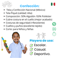 thumbnail image 3 of Playera Tipo Polo para Niños-niñas, Escolar/Casual , Tallas 4-16 (Pack x1 pza) WWCS TEXTILES Casual /Escolar /Sport, 3 of 6