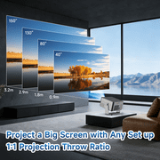 [1100 ANSI & Built-in TV] Magcubic Portable Projector 1080P Native with Auto Focus, Auto Keystone Correction, WiFi & Bluetooth, Built-in Streaming TV Stick, Supports 4K HDR10, Ideal for Home Theater
