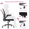 thumbnail image 5 of BestOffice Manager's Chair with Lumbar Support & Swivel, 250 lb. Capacity, Pink, 5 of 7
