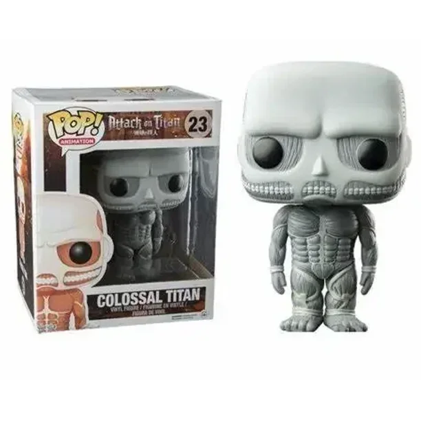 NEW Funko Pop Attack On Titan COLOSSAL TITAN #23 FEMALE TITAN #233 Levi #235 MIKASA 21# EREN 20# Action Figure Collection Toys