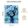 thumbnail image 2 of ARISTURING Flower Wall Art White Blue Floral Vase Canvas Wall Art Inspirational Bible Wall Decor Butterflies Canvas Prints Framed Bathroom Wall Art for Living Room, 2 of 5