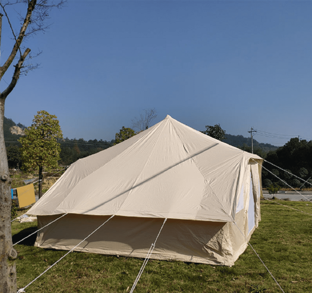 5-8 Person Luxury Bell Cotton Tent, Waterproof Outdoor Glamping Cotton Tent for Resort & Campsite