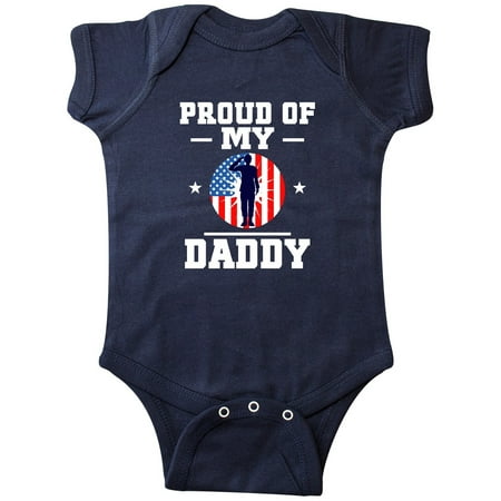 

Inktastic Military Daddy Proud Son Gift Baby Boy or Baby Girl Bodysuit