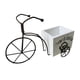 thumbnail image 2 of Adorno de maceta para bicicleta, soporte para plantas de triciclo, caja de flores de madera, jardinera para bicicleta Blanco, 2 of 6