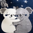thumbnail image 6 of SAFAVIEH Carousel Kids Hugging Koalas Area Rug, Navy/Gray, 8' x 10', 6 of 11