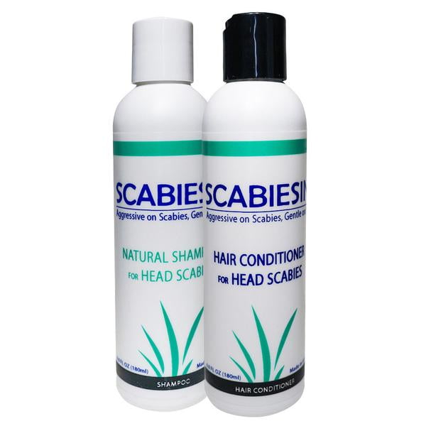 Scabiesin AntiScabies Shampoo and Hair Conditioner for Treatment of