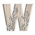 thumbnail image 2 of 5 Inch 26 Letter For Wall Decoration Flowers Can Be Painted On Wood Children's Room Letters Wooden Letters For Crafts Name Signs Wedding Home Decoration Home Ornament W One Size, 2 of 6