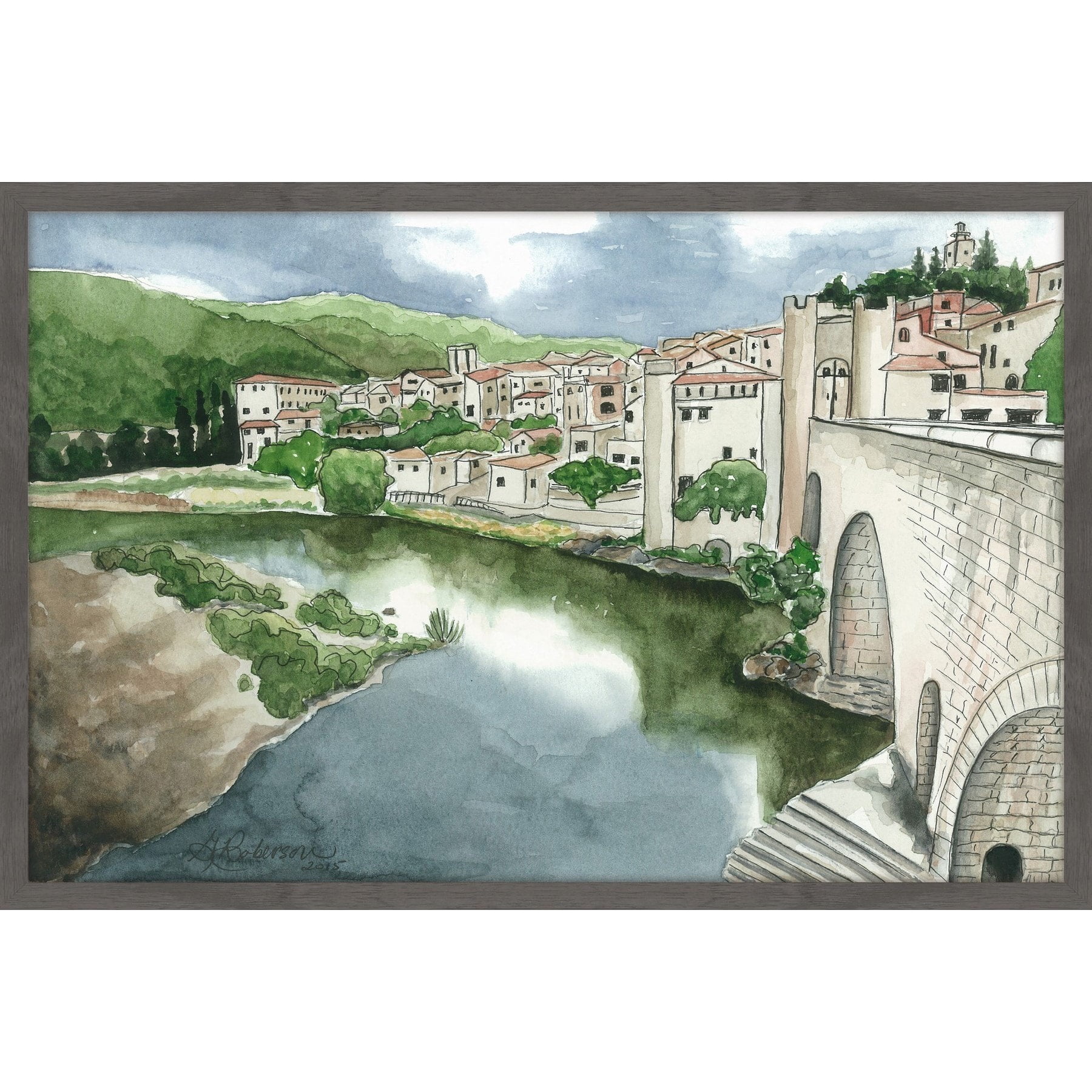 "La Citta Vecchia" Framed Painting Print