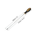 thumbnail image 2 of Unique Bargains #2 Phillips / 7mm Slotted 12' S2 Steel Round Shaft Magnetic Screwdriver Set Non-Slip Black+Yellow Handle, 2 of 5