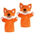 thumbnail image 1 of 2Pcs Fox Puppet Toys For Kids Home Play Dexterity Improvement 22X15X10CM Animal Shape, 1 of 4