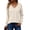 Cream, variant on Zeagoo Womens Sweaters Fall Casual Long Sleeve V Neck Shirts Lightweight Crochet Ribbed Knit Pullover Tops