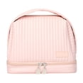 thumbnail image 2 of Neceser de Maquillaje Impermeable de Imitación Piel | Rosa | Material: Poliuretano | 22,5 X 16 X 13 Cm | Bolsa de Viaje con Compartimentos Separados para Artículos Húmedos y Secos, 2 of 6