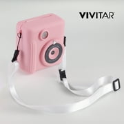 Vivitar InstaPrint Digital Camera, 12MP, 4 Games, 2 Rolls of Paper, Instantly Prints 2 X 3 Pictures -Pink
