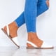 thumbnail image 2 of Sandalias de playa de ajuste regular/ancho de cuero blanco Next para mujerwhite43, 2 of 3