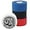 Black, Blue, Red, White, variant on Bighorn Athletics EZ-Tear Athletic & Medical Sports Tape, 1.5-Inch x 45-feet, 4-Rolls (Black)