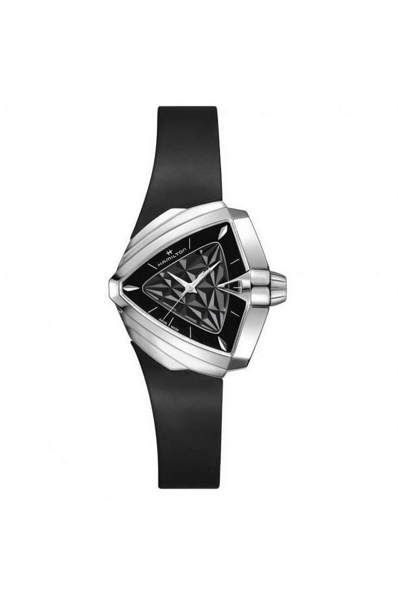 Hamilton Ventura Quartz Black Dial Stainless Steel Unisex Watch H24251330