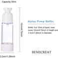 thumbnail image 6 of 6Pack 30ml Airless Pump Bottles Vacuum Travel Bottles Refillable Cosmetic Bottles for Lotion Shampoo, 6 of 9