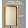 thumbnail image 4 of Adesso Stewart Round Shelf Floor Lamp, MDF Shelves with Natural Wood Veneer and Beech Wood Tubes, 4 of 4